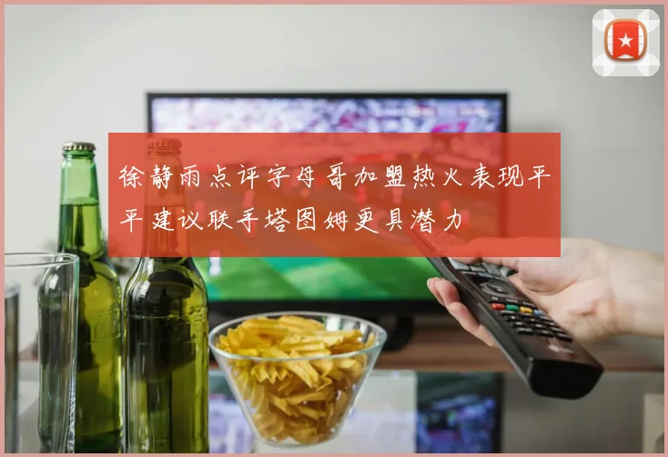 徐静雨点评字母哥加盟热火表现平平建议联手塔图姆更具潜力